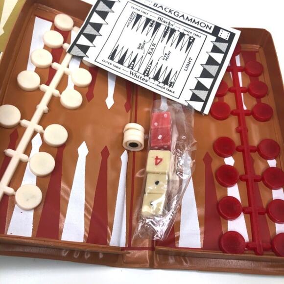 Vintage Magnetic Backgammon Game New - Picture 4 of 6